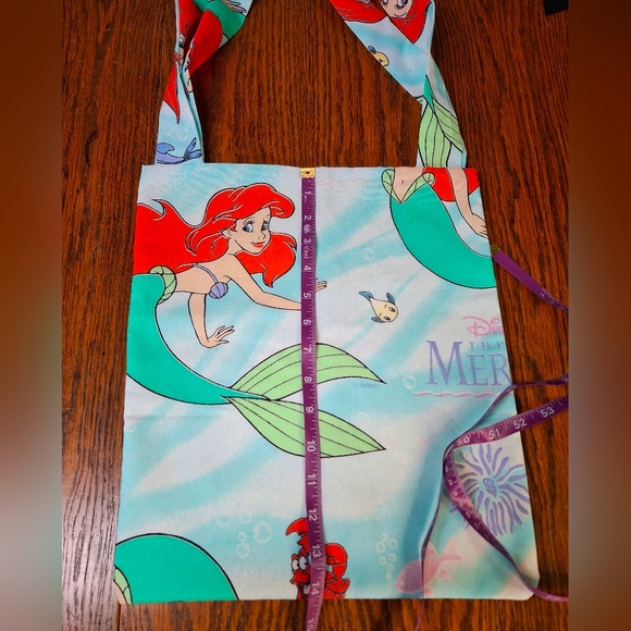 Handmade Disney's The Little Mermaid Upcycled Tote Bag - Picture 3 of 5